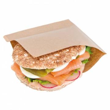 BUSTE APERTE 2 LATI "OPEN PACK" 15x15 CM AVANA PZ 100